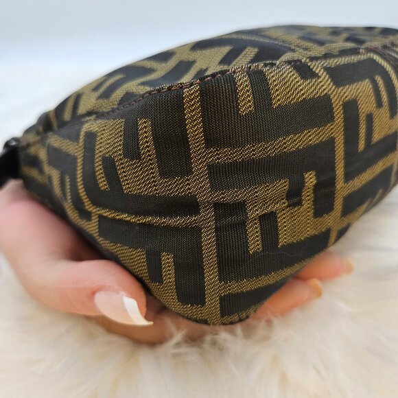 Fendi Zucca Monogram Canvas PPM Pouch Bag - Picture 9 of 17